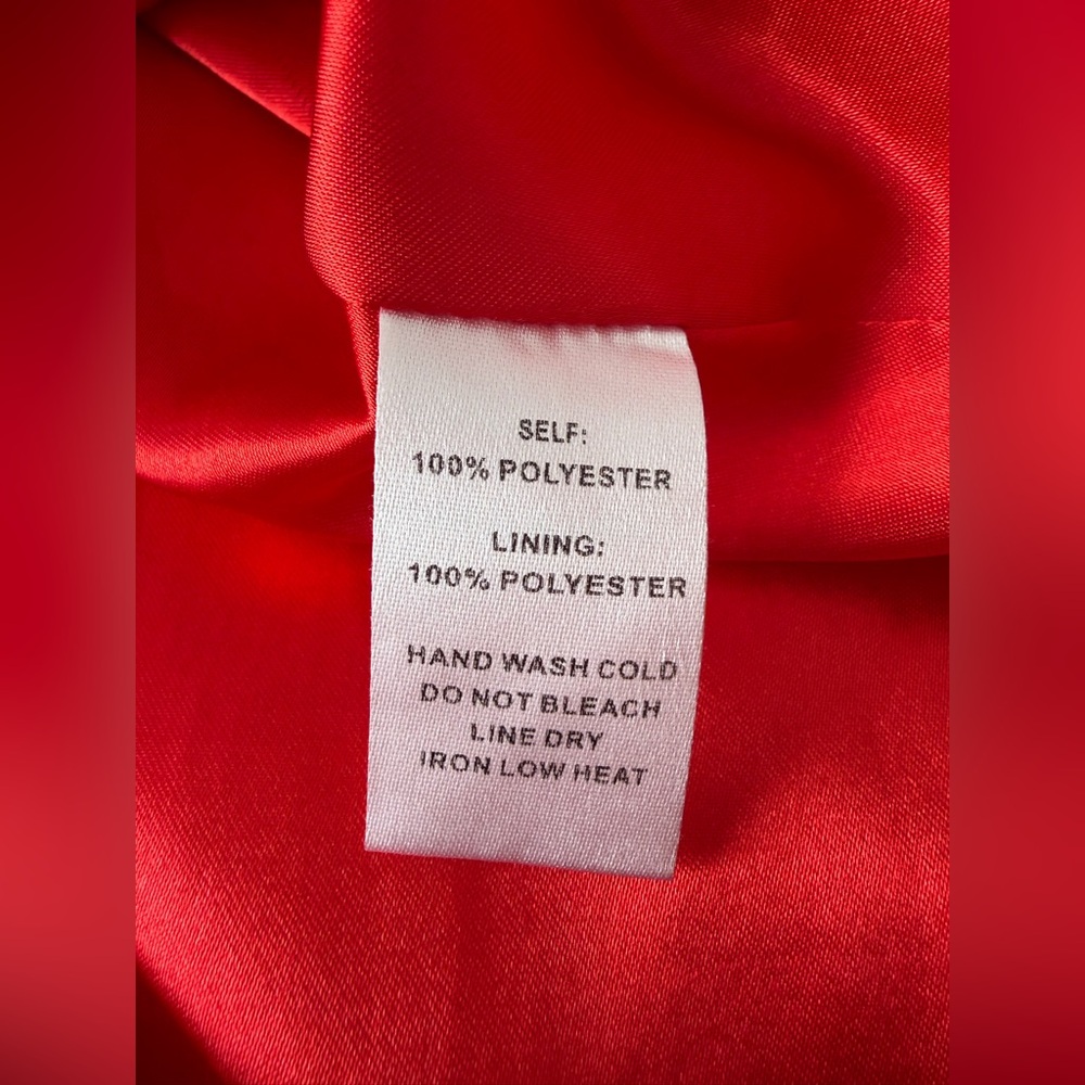 Anthropologie If By Sea Metallic Maxi Gown XS Red Prom Formal Deep Plunge Slit - Picture 8 of 12